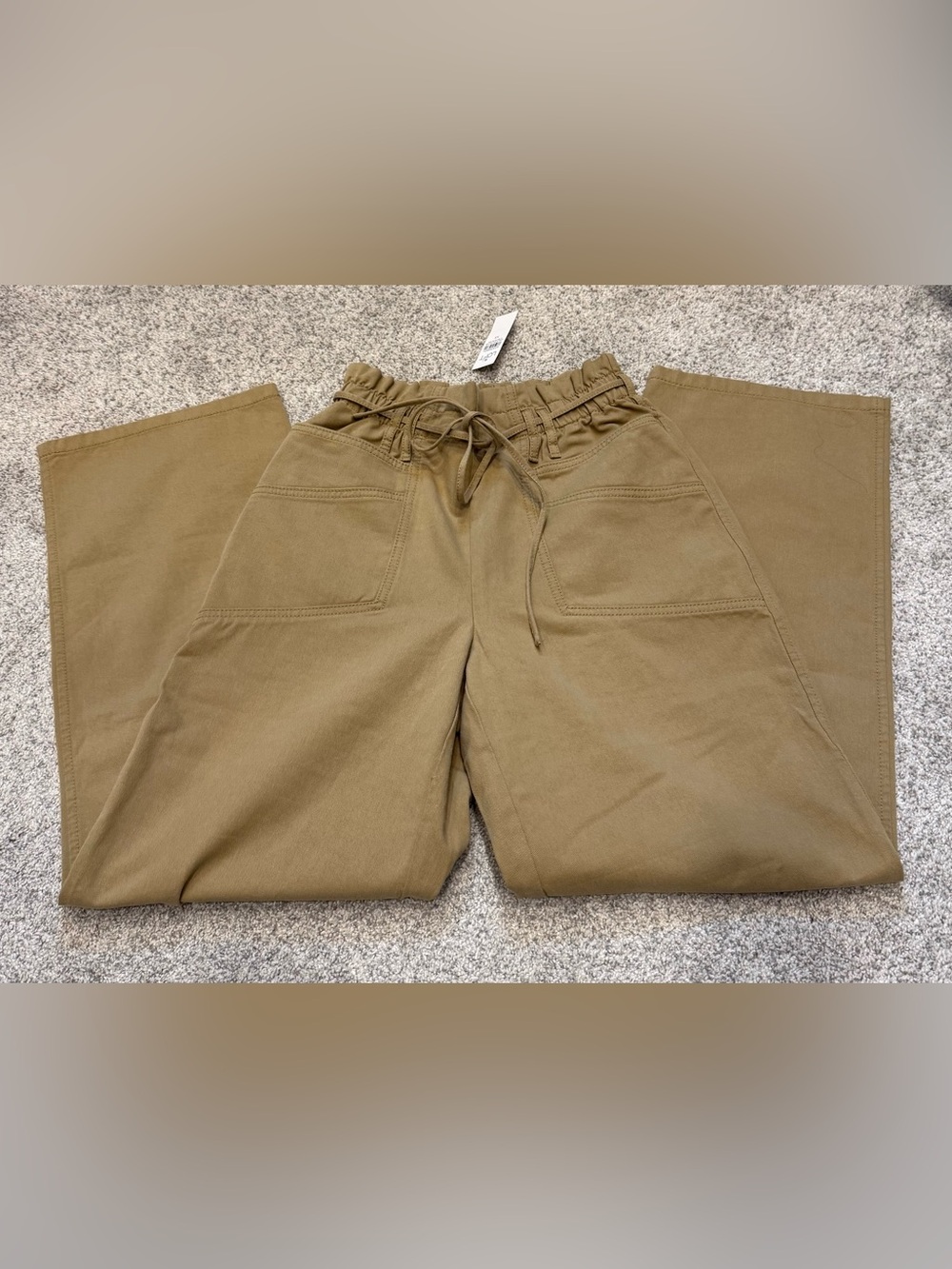 NWT wide leg LOFT pants with drawstring waist
